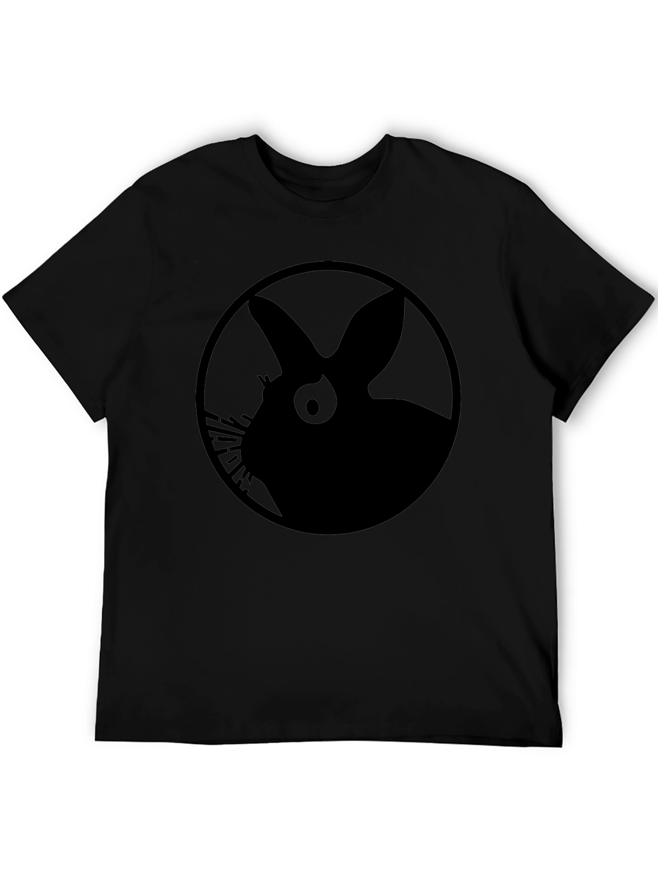 Black Rabbit Silhouette Graphic Tee