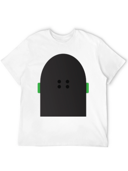 Abstract Character Graphic Black T-Shirt