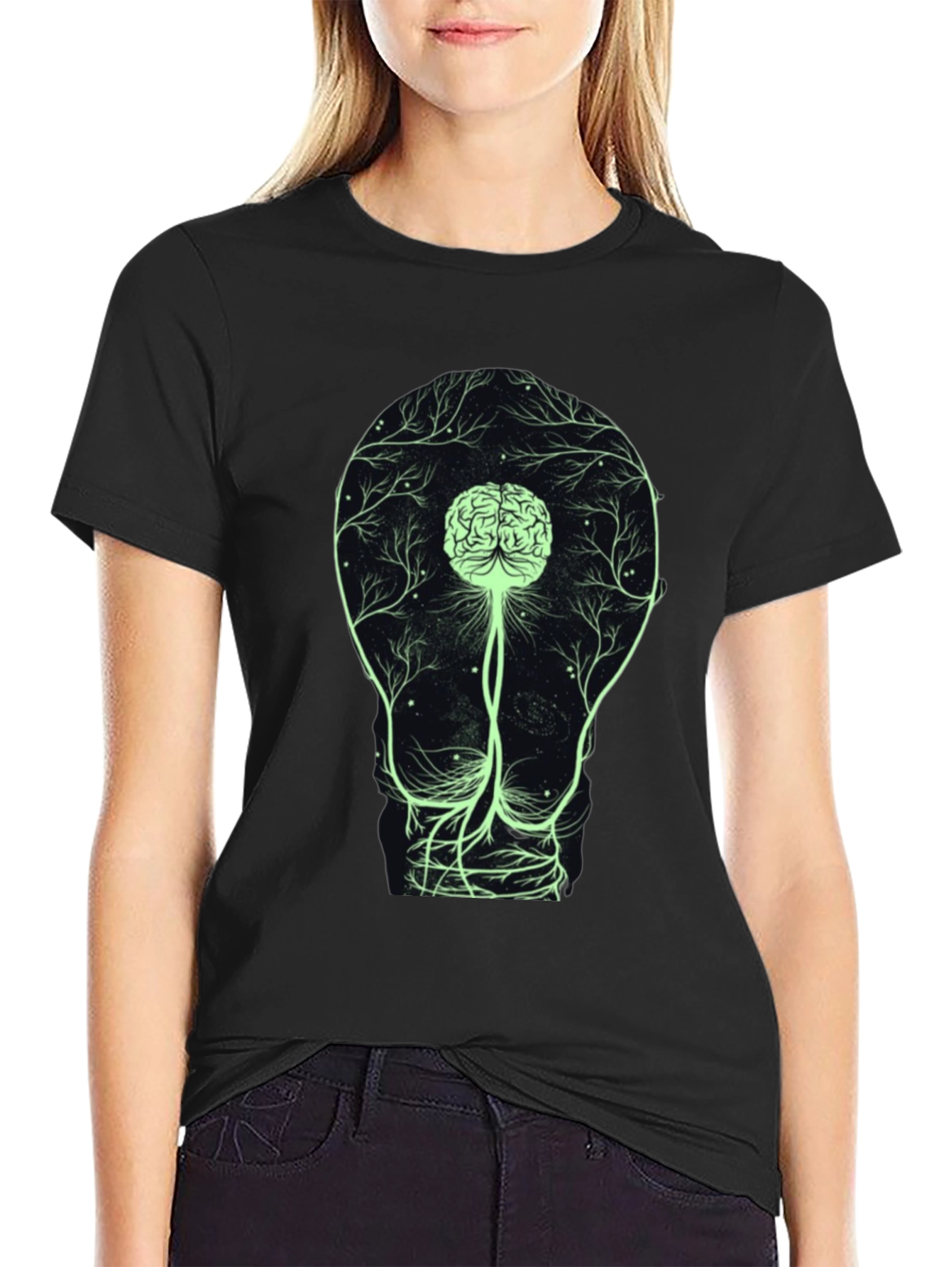 Brain Bulb Tee - Light Up Your Mind