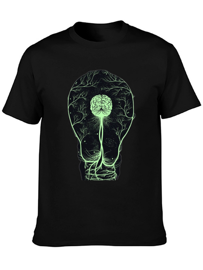 Brain Bulb Tee - Light Up Your Mind