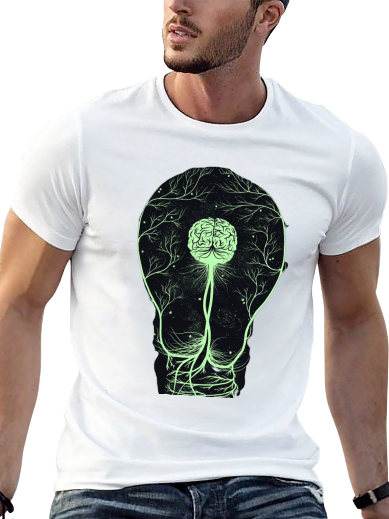 Brain Bulb Tee - Light Up Your Mind