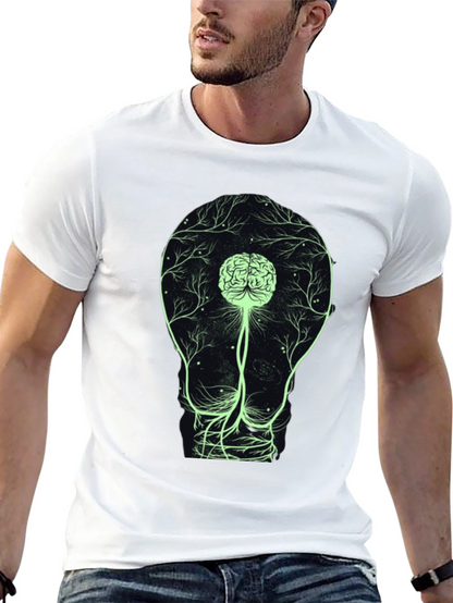 Brain Bulb Tee - Light Up Your Mind