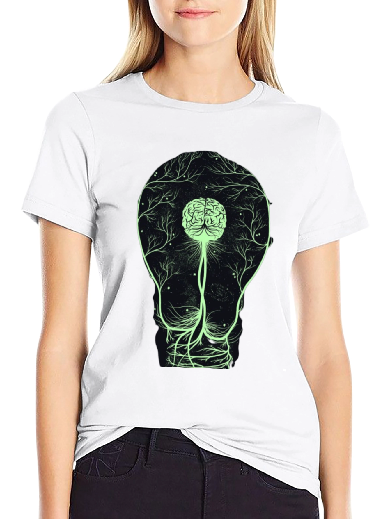 Brain Bulb Tee - Light Up Your Mind