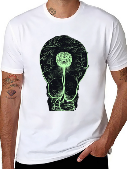 Brain Bulb Tee - Light Up Your Mind