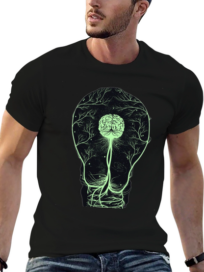Brain Bulb Tee - Light Up Your Mind