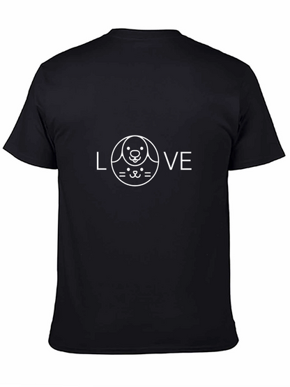 Love Dog Cat T-Shirt Pet Lover Tee
