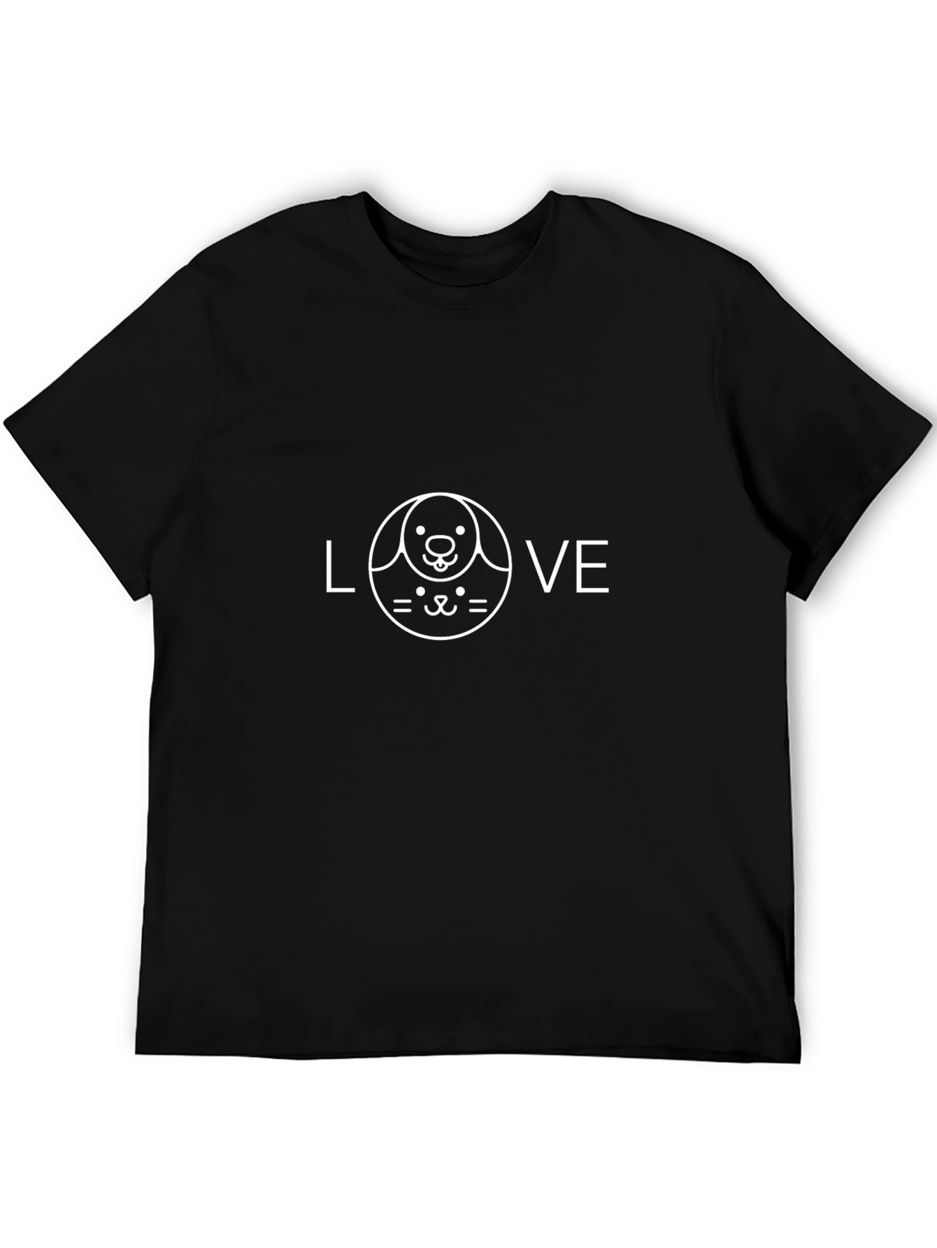 Love Dog Cat T-Shirt Pet Lover Tee