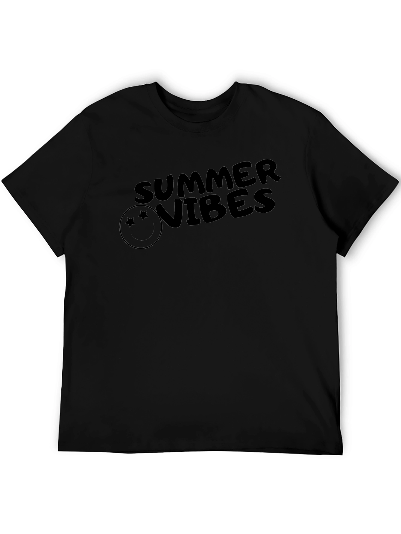 Summer Vibes Graphic Tee - Trendy Black T-Shirt