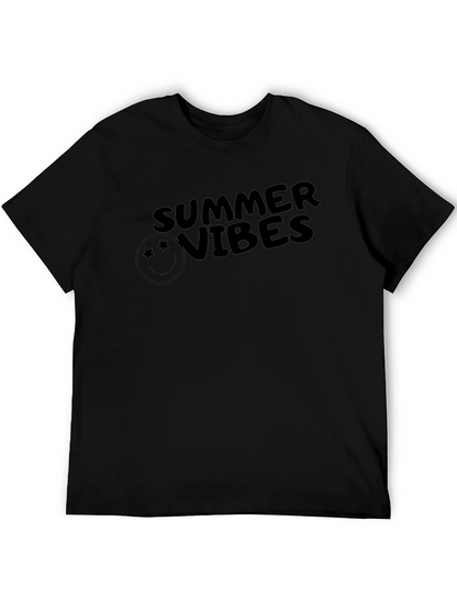 Summer Vibes Graphic Tee - Trendy Black T-Shirt