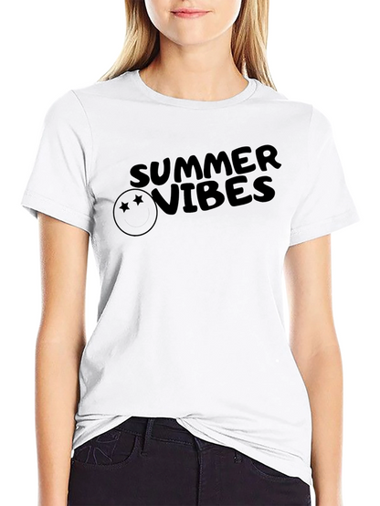 Summer Vibes Graphic Tee - Trendy Black T-Shirt