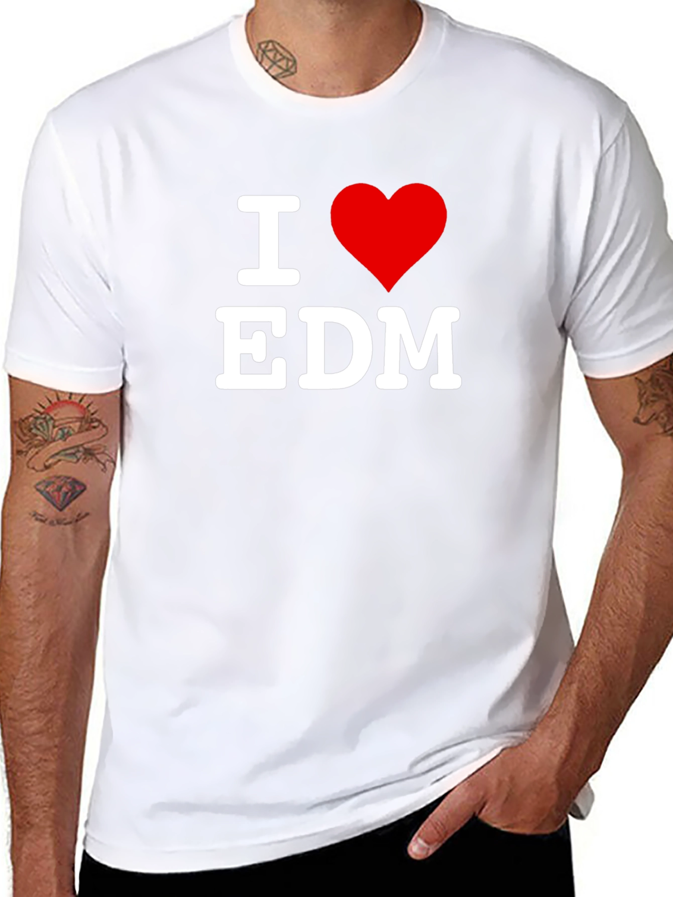 I Love EDM T-Shirt - Electronic Dance Music Tee