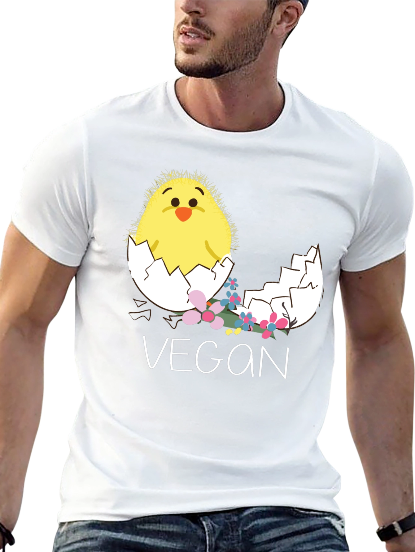 Vegan Chick in Egg T-Shirt