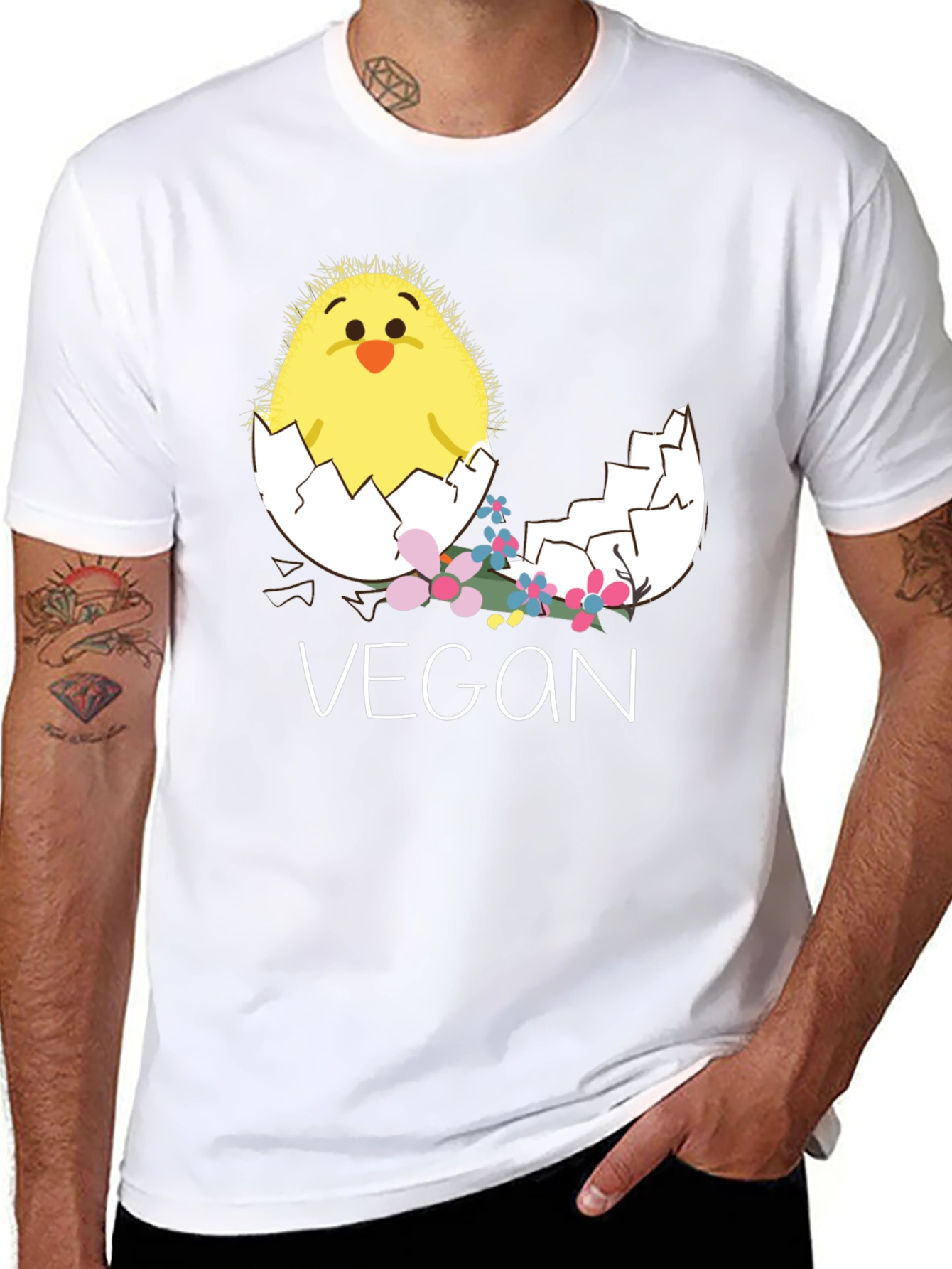 Vegan Chick in Egg T-Shirt