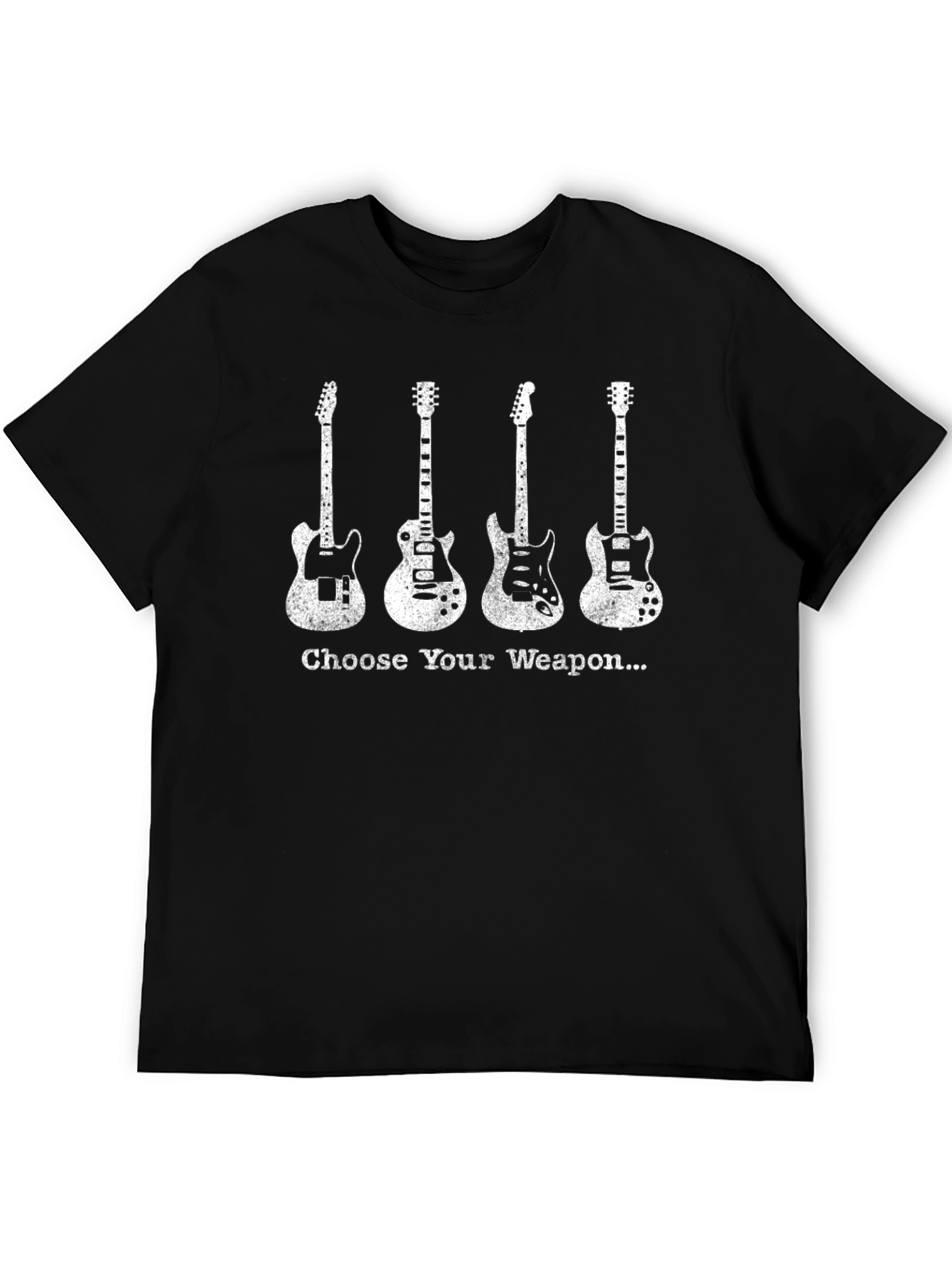 Choose Your Weapon T-Shirt - Guitar Lover Tee