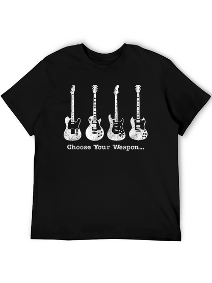 Choose Your Weapon T-Shirt - Guitar Lover Tee