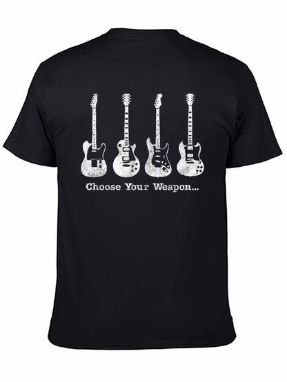 Choose Your Weapon T-Shirt - Guitar Lover Tee