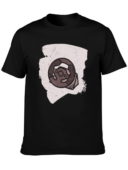 Retro Gaming Wheel Graphic Tee - Gamer Style