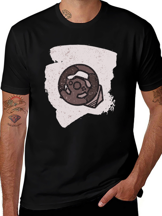 Retro Gaming Wheel Graphic Tee - Gamer Style