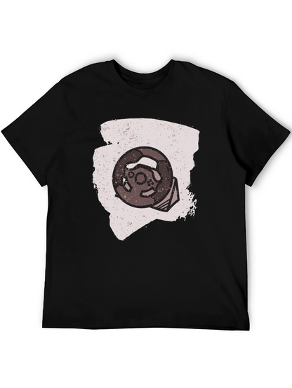 Retro Gaming Wheel Graphic Tee - Gamer Style