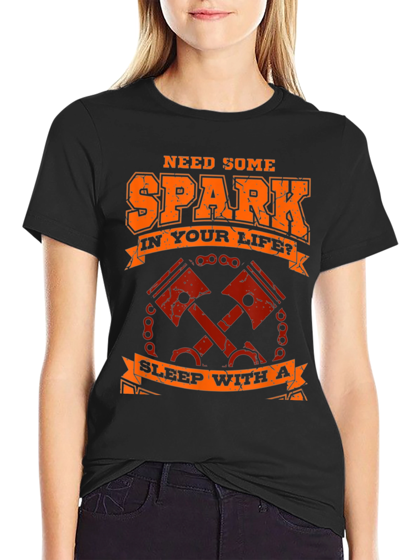 Need Spark T-Shirt - Motorcycle Piston Design