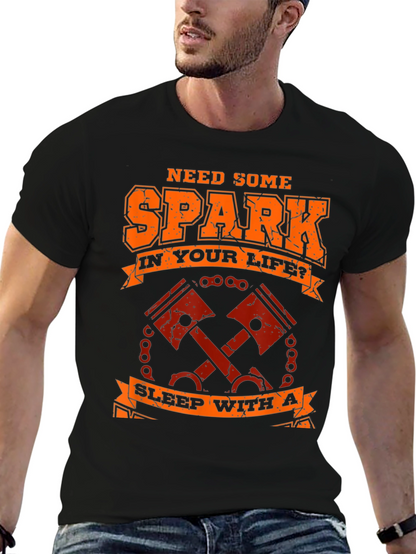 Need Spark T-Shirt - Motorcycle Piston Design