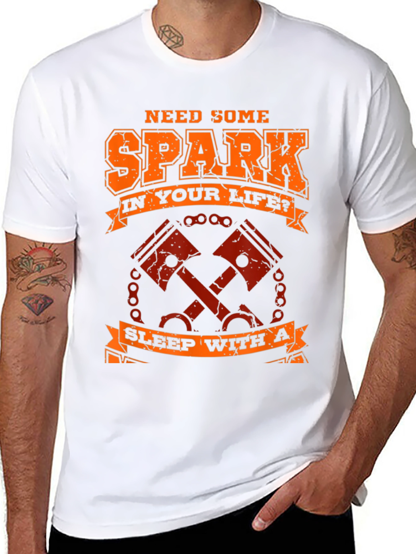 Need Spark T-Shirt - Motorcycle Piston Design