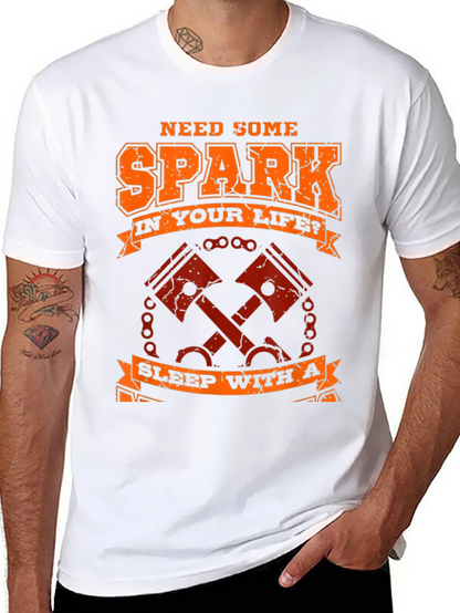 Need Spark T-Shirt - Motorcycle Piston Design