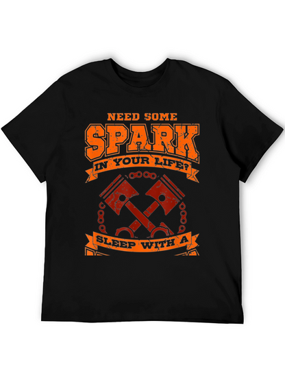 Need Spark T-Shirt - Motorcycle Piston Design