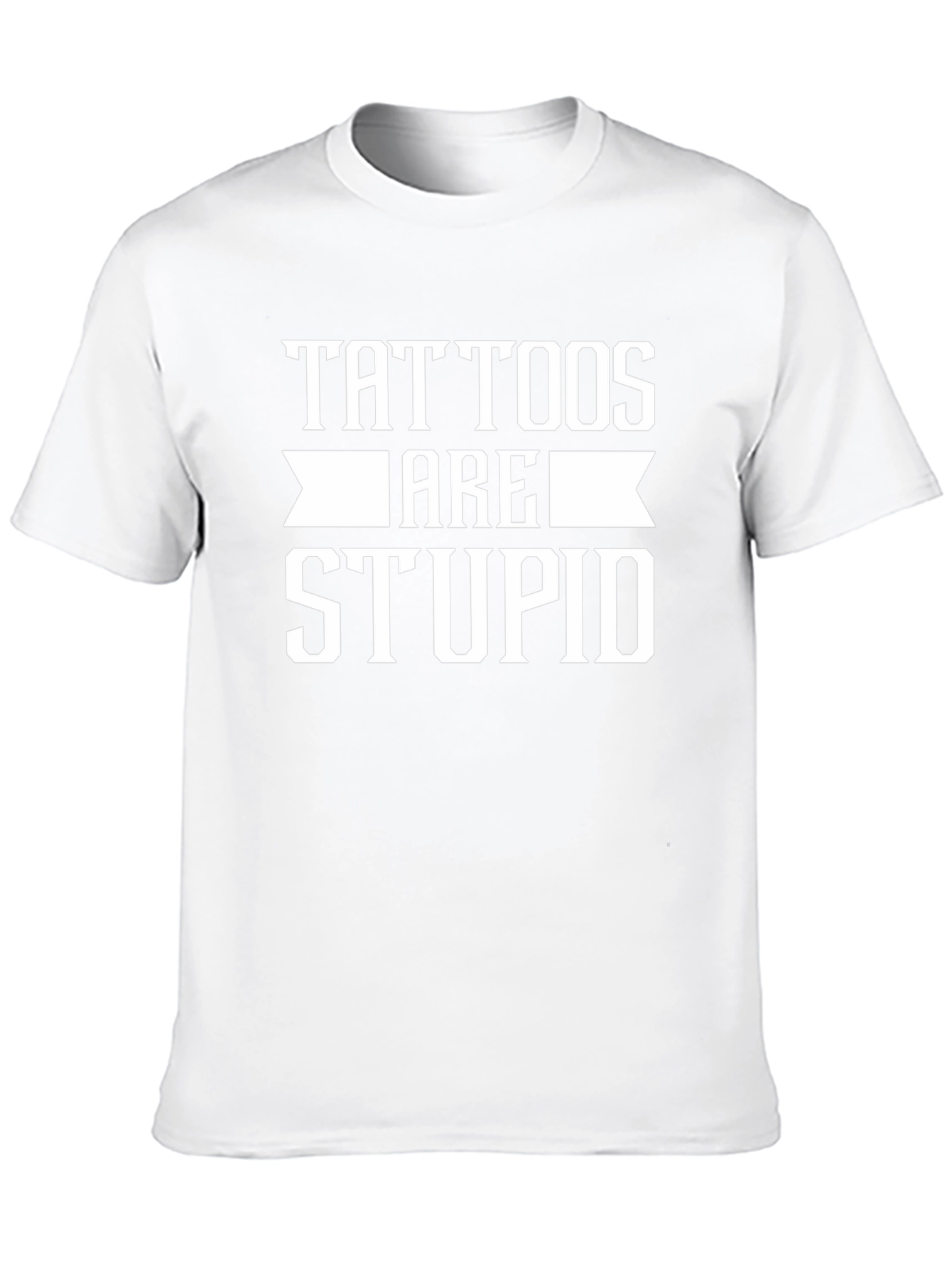 Tattoos Are Stupid Black T-Shirt