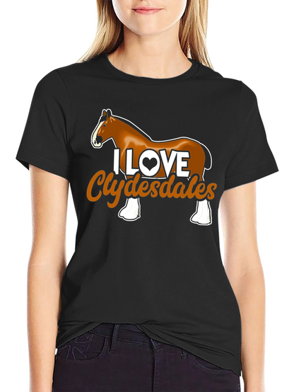 I Love Clydesdales Graphic Tee
