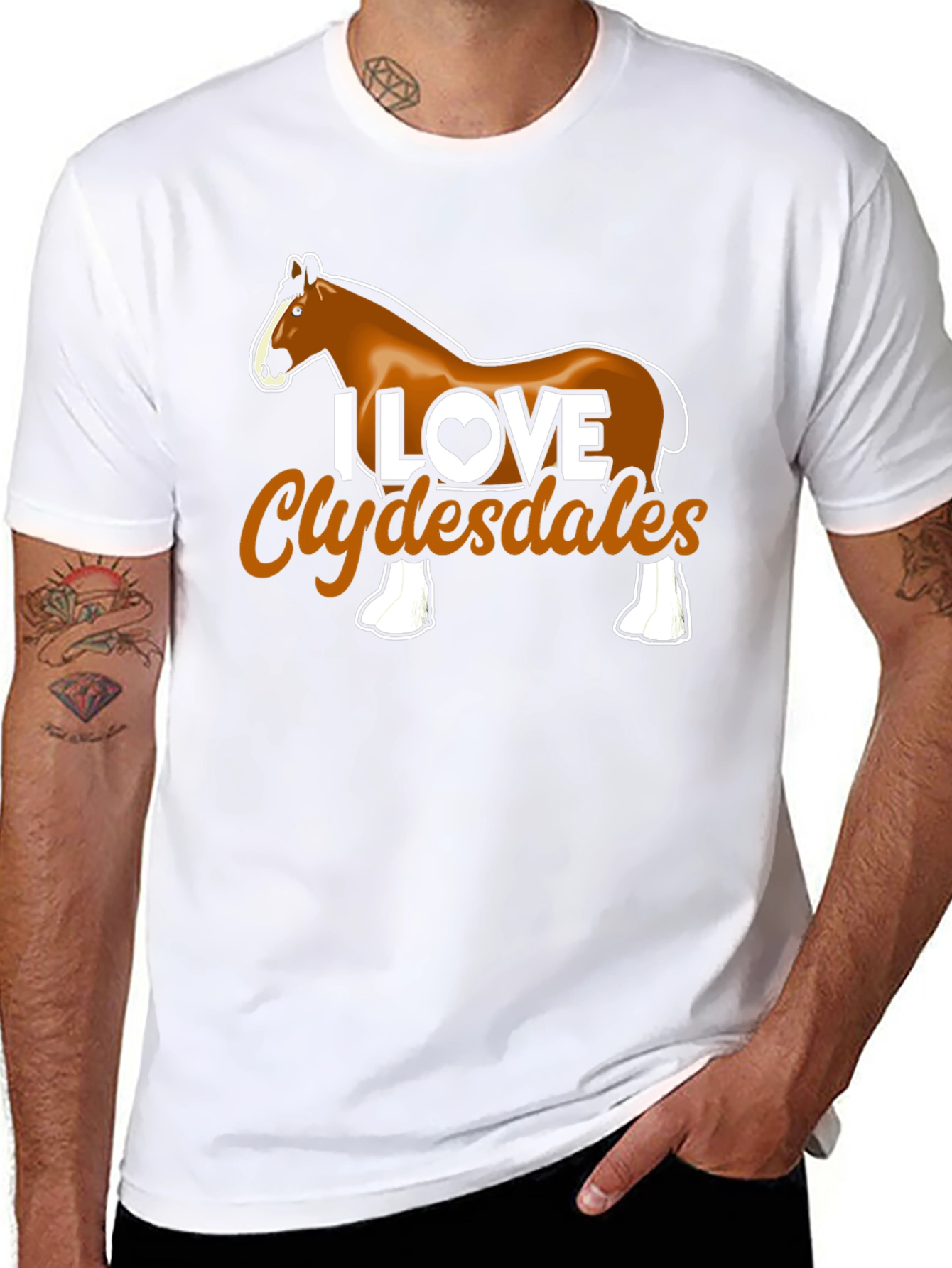 I Love Clydesdales Graphic Tee