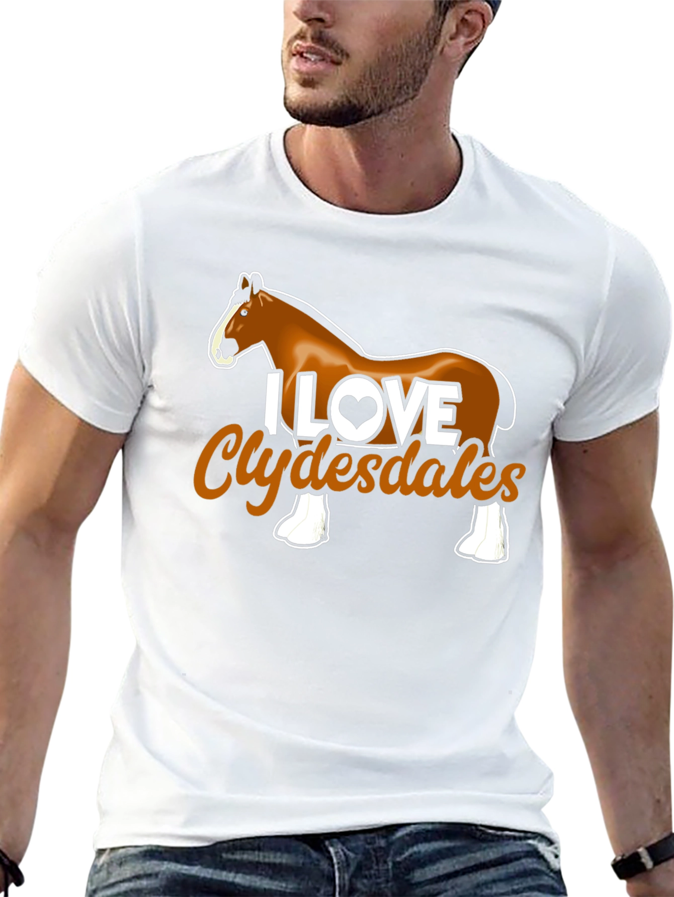 I Love Clydesdales Graphic Tee
