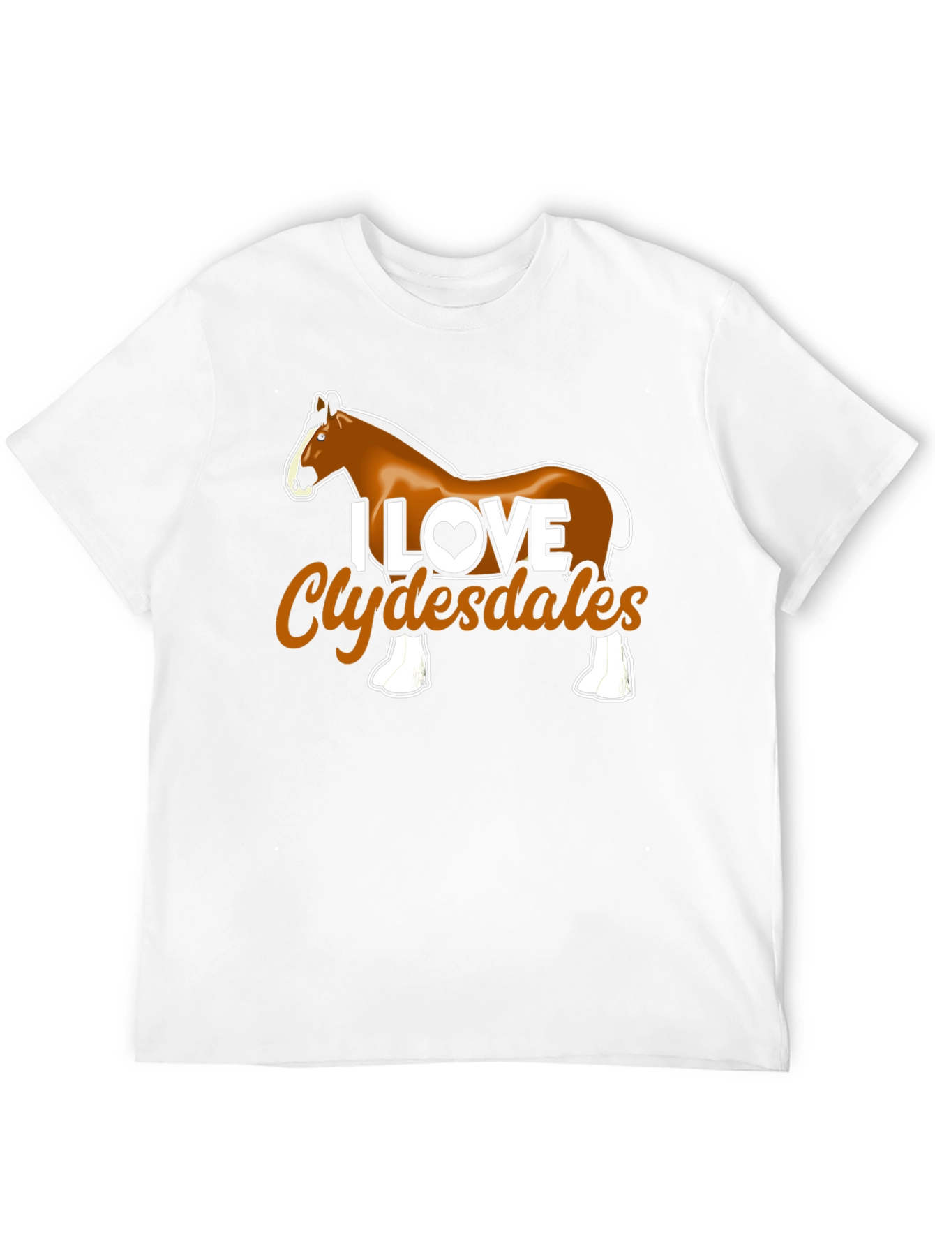 I Love Clydesdales Graphic Tee