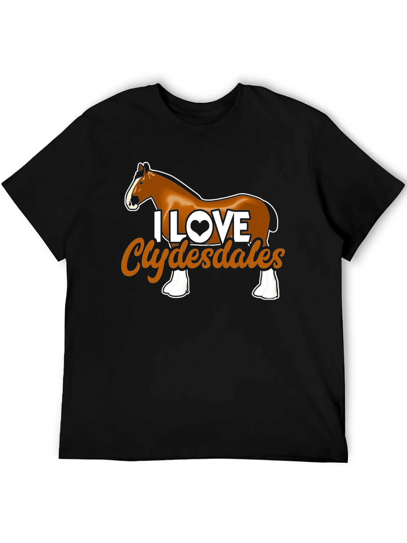 I Love Clydesdales Graphic Tee