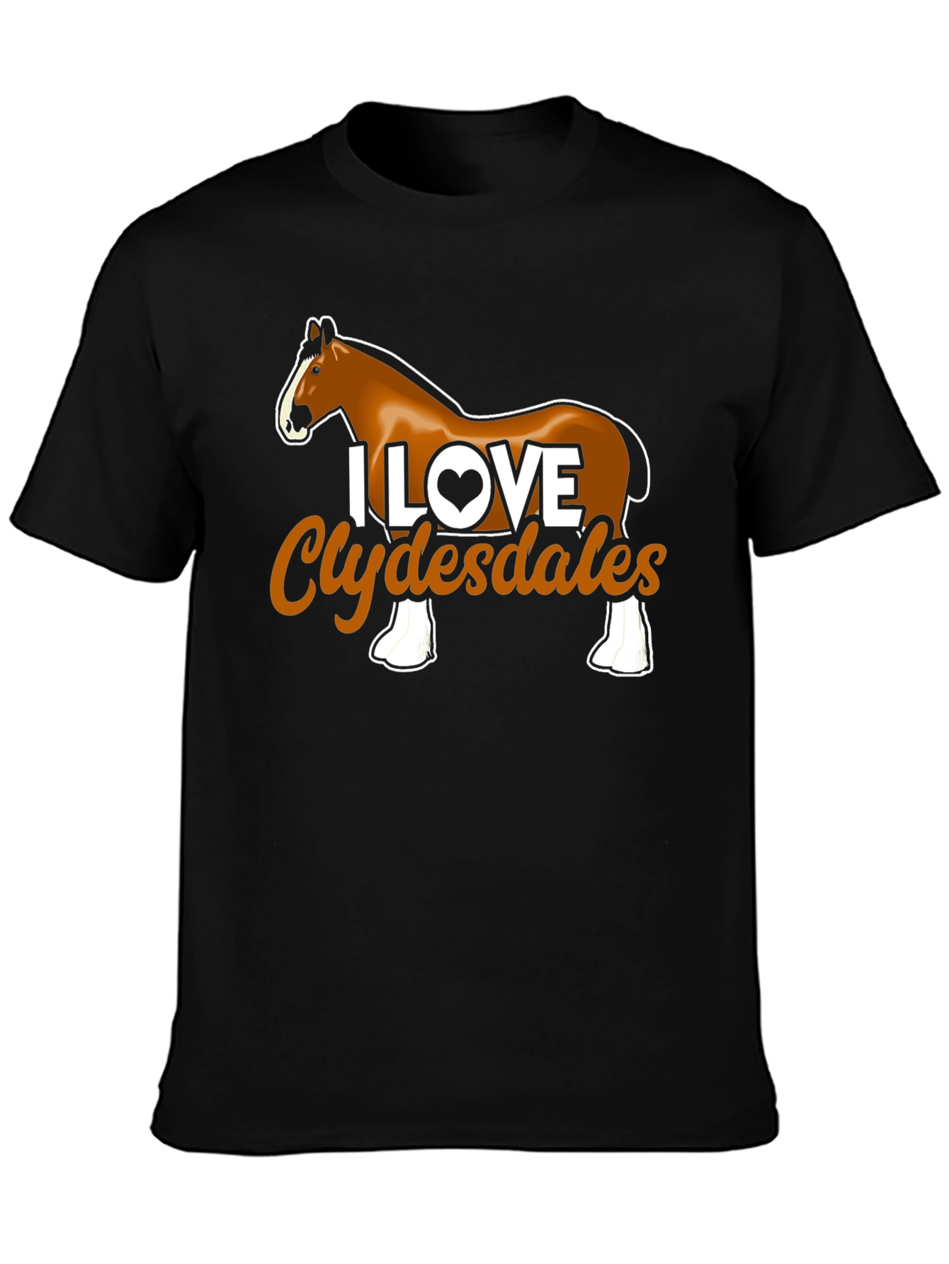 I Love Clydesdales Graphic Tee