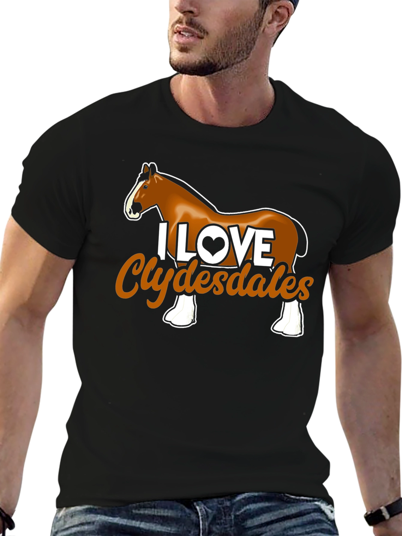 I Love Clydesdales Graphic Tee