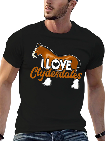 I Love Clydesdales Graphic Tee