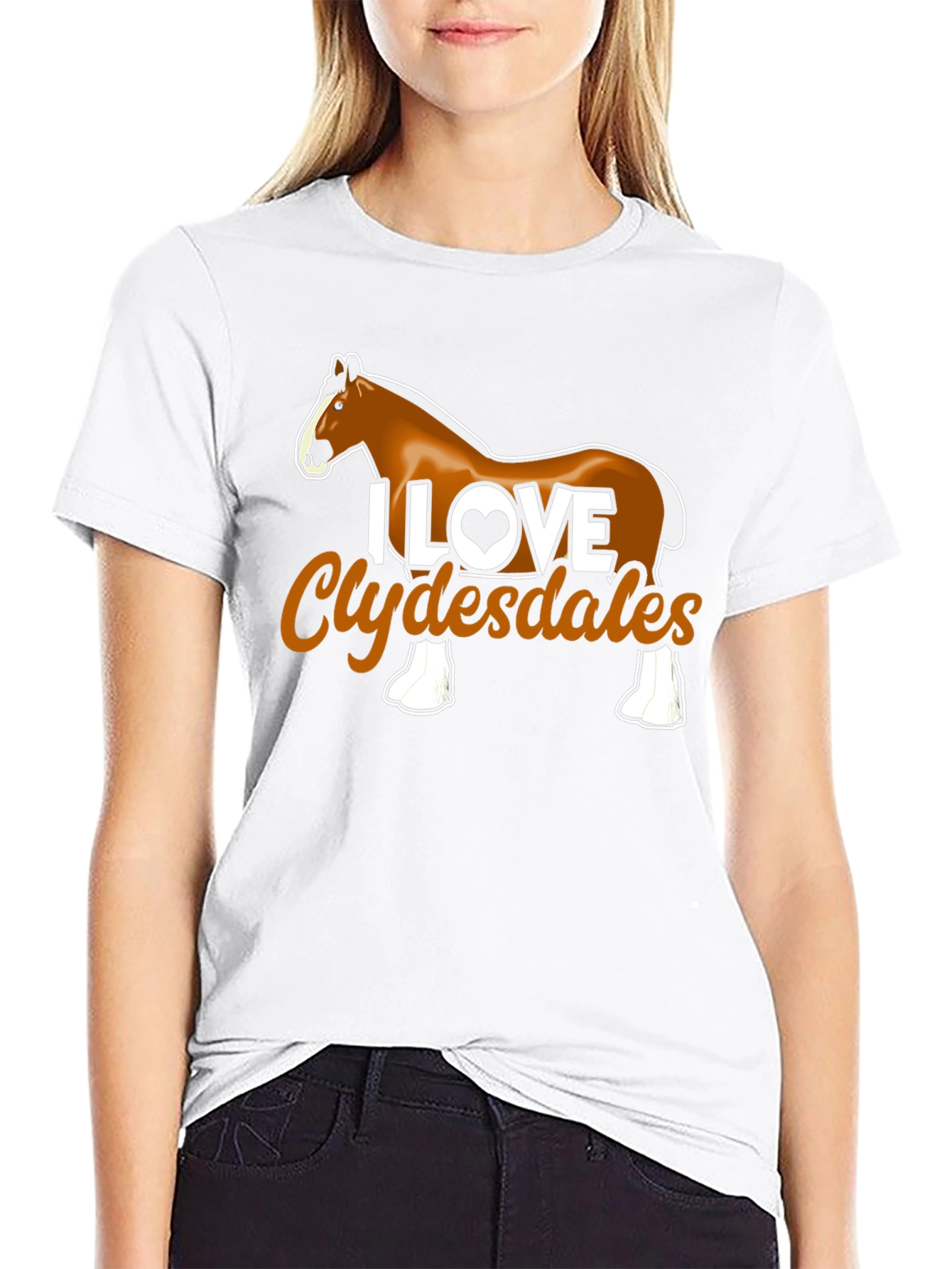 I Love Clydesdales Graphic Tee