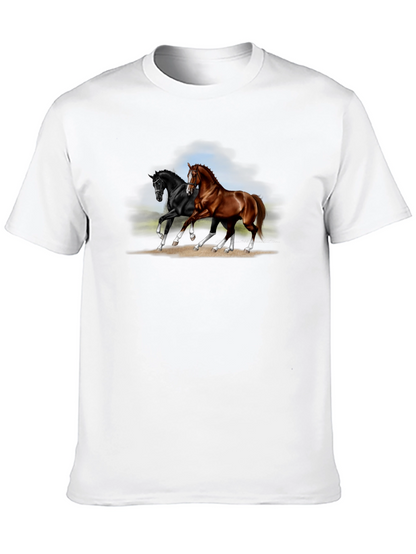 Black Horse Graphic T-Shirt
