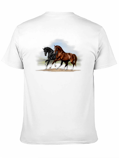 Black Horse Graphic T-Shirt