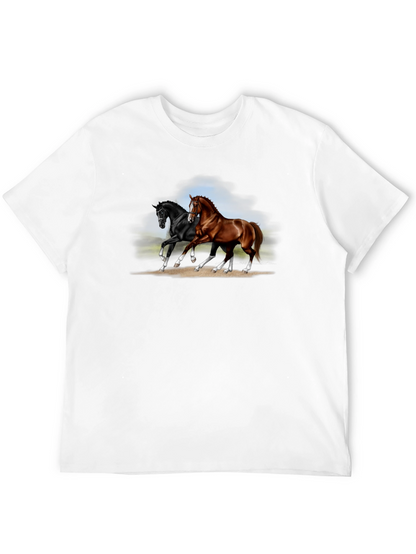 Black Horse Graphic T-Shirt