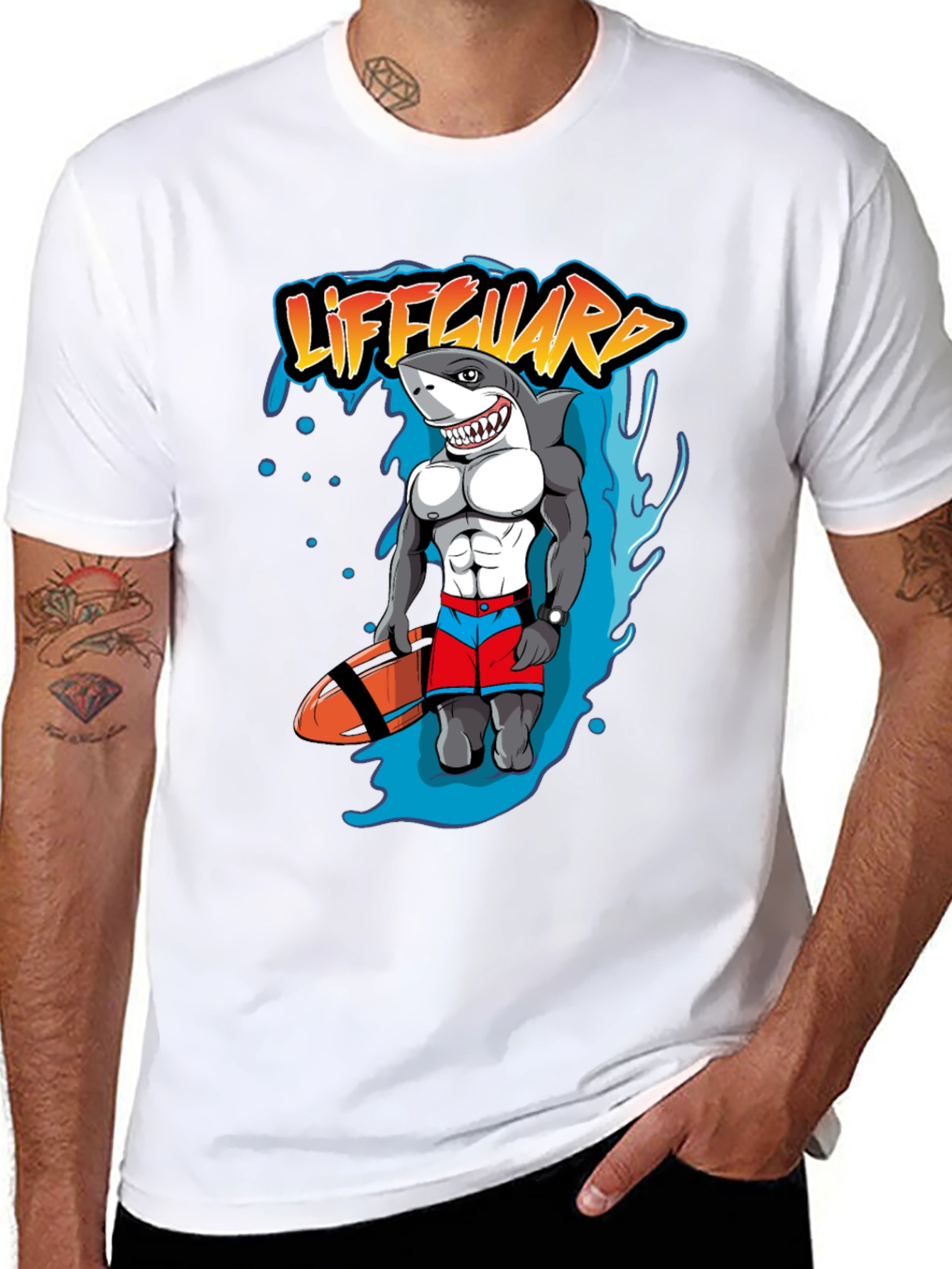 Lifeguard Shark Graphic Tee
