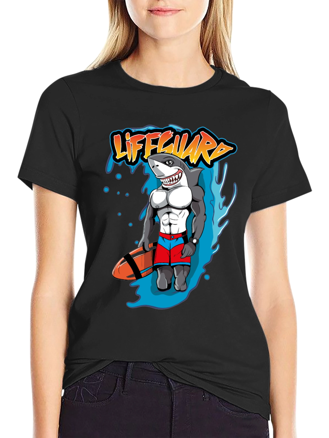 Lifeguard Shark Graphic Tee