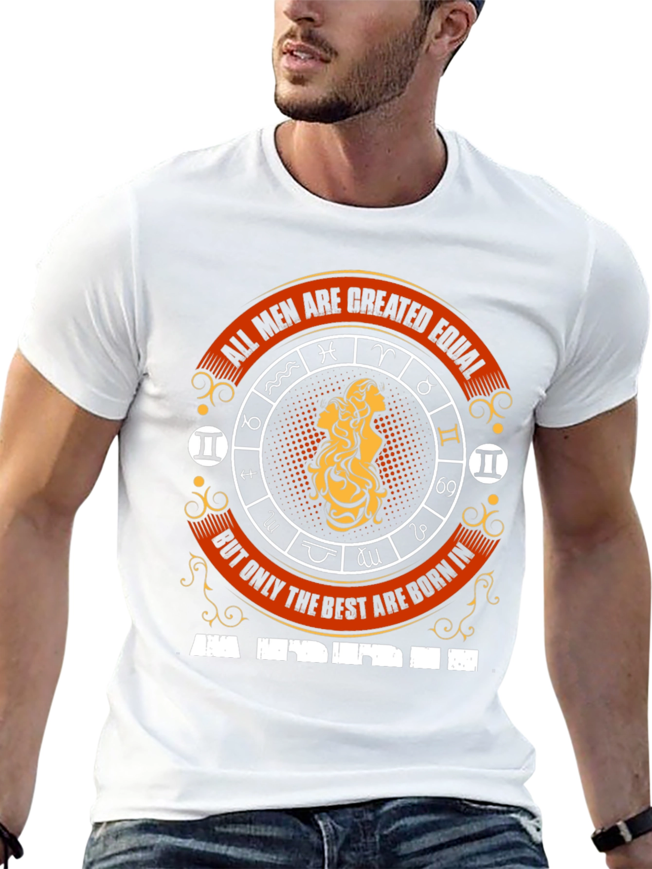 Gemini Zodiac T-Shirt - All Men Are Created Equal