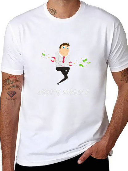 Money Magnet Graphic T-Shirt - Funny & Unique Design