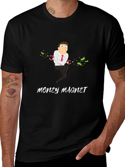 Money Magnet Graphic T-Shirt - Funny & Unique Design