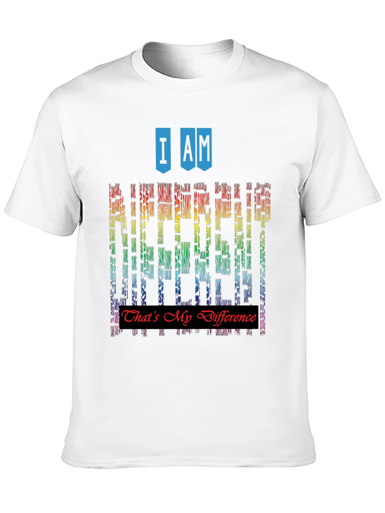 I Am Different Rainbow Graphic T-Shirt
