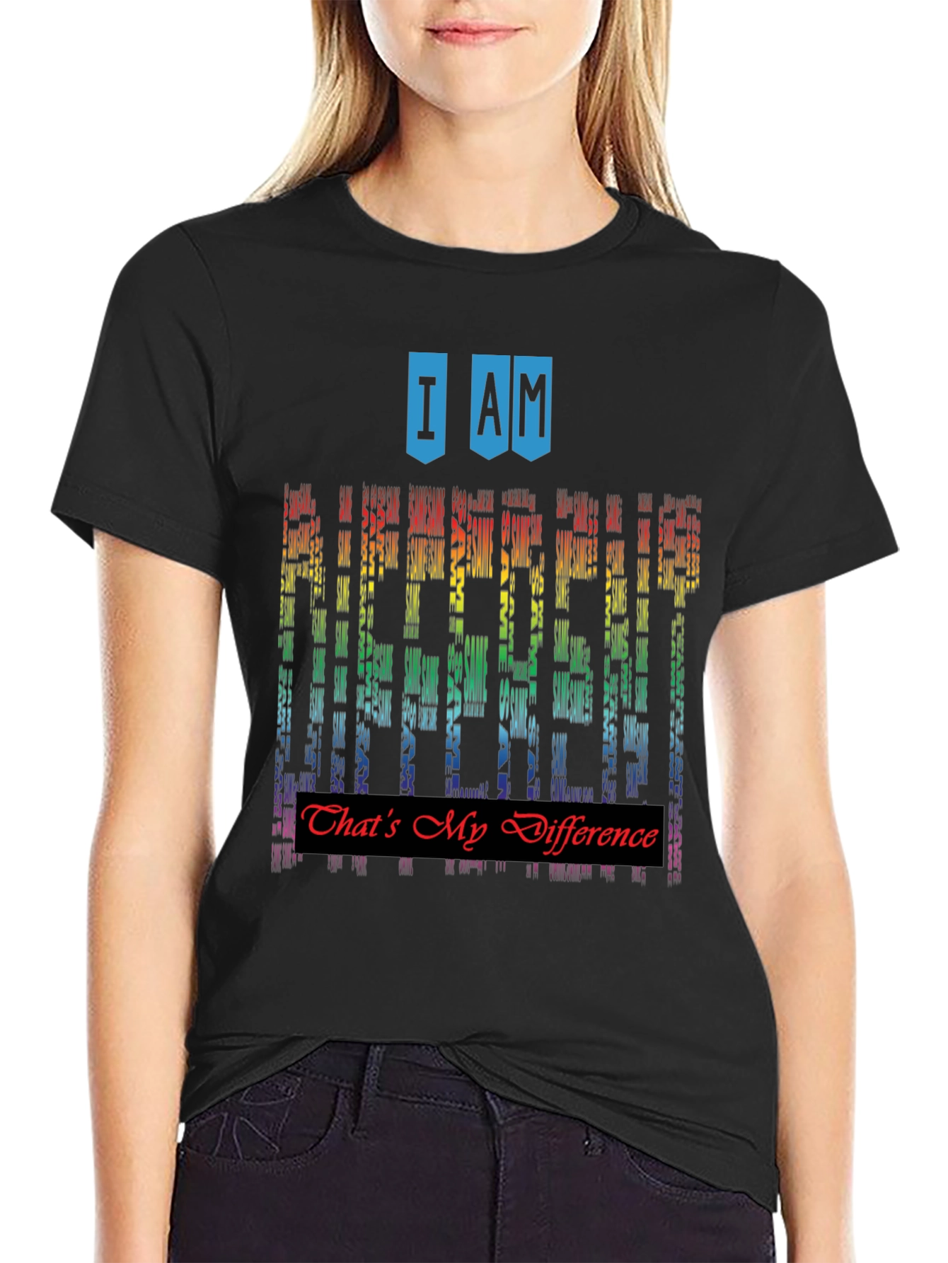 I Am Different Rainbow Graphic T-Shirt