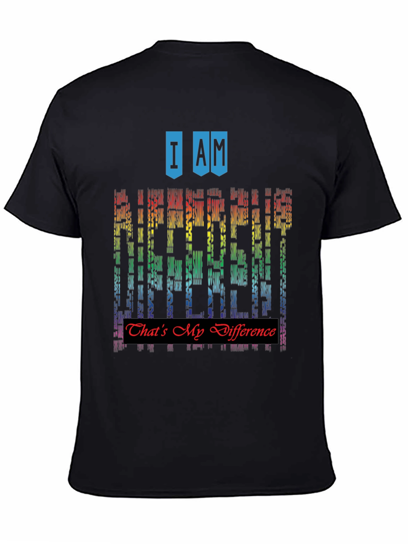 I Am Different Rainbow Graphic T-Shirt