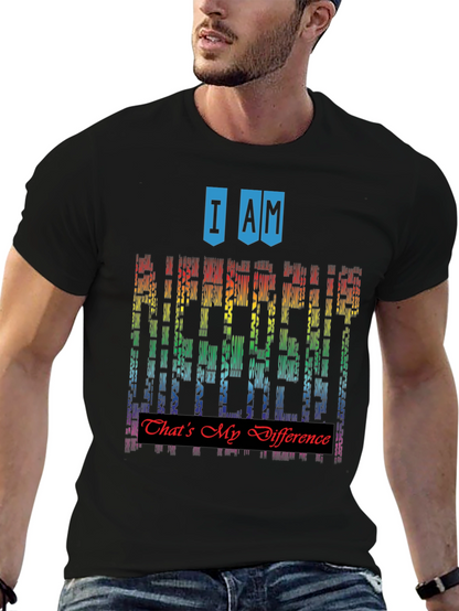 I Am Different Rainbow Graphic T-Shirt